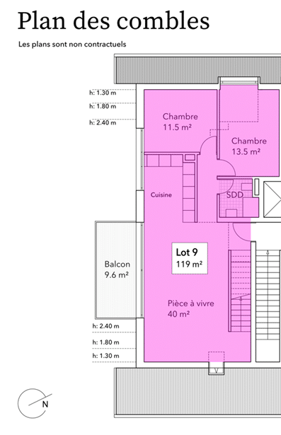Plan appartement duplex 1